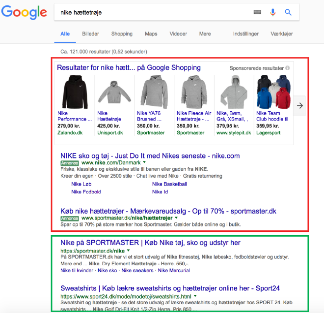 Nike hættetrøje søgning