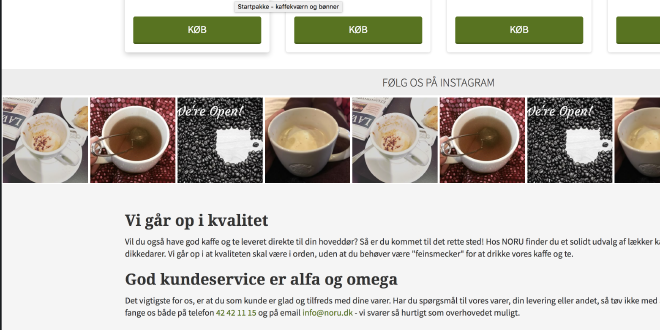 Instagram feed på din hjemmeside